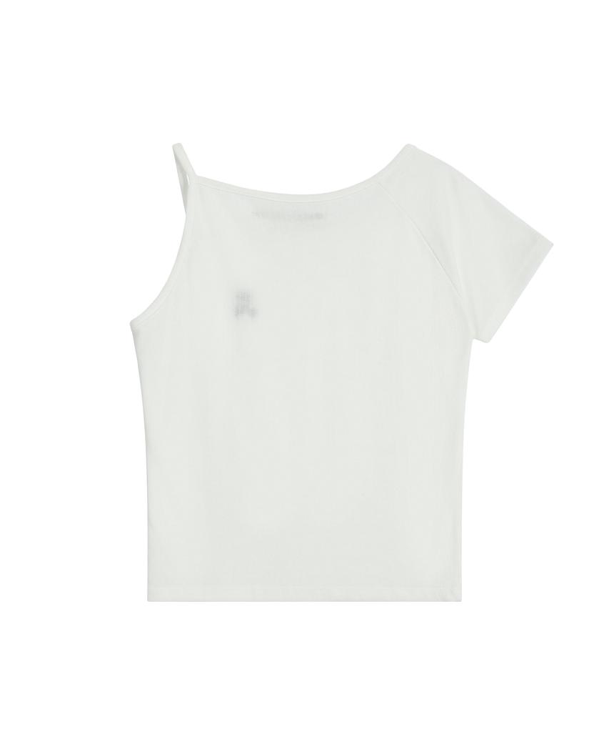 REST&RECREATION Unbalanced Knit Top - Ivory