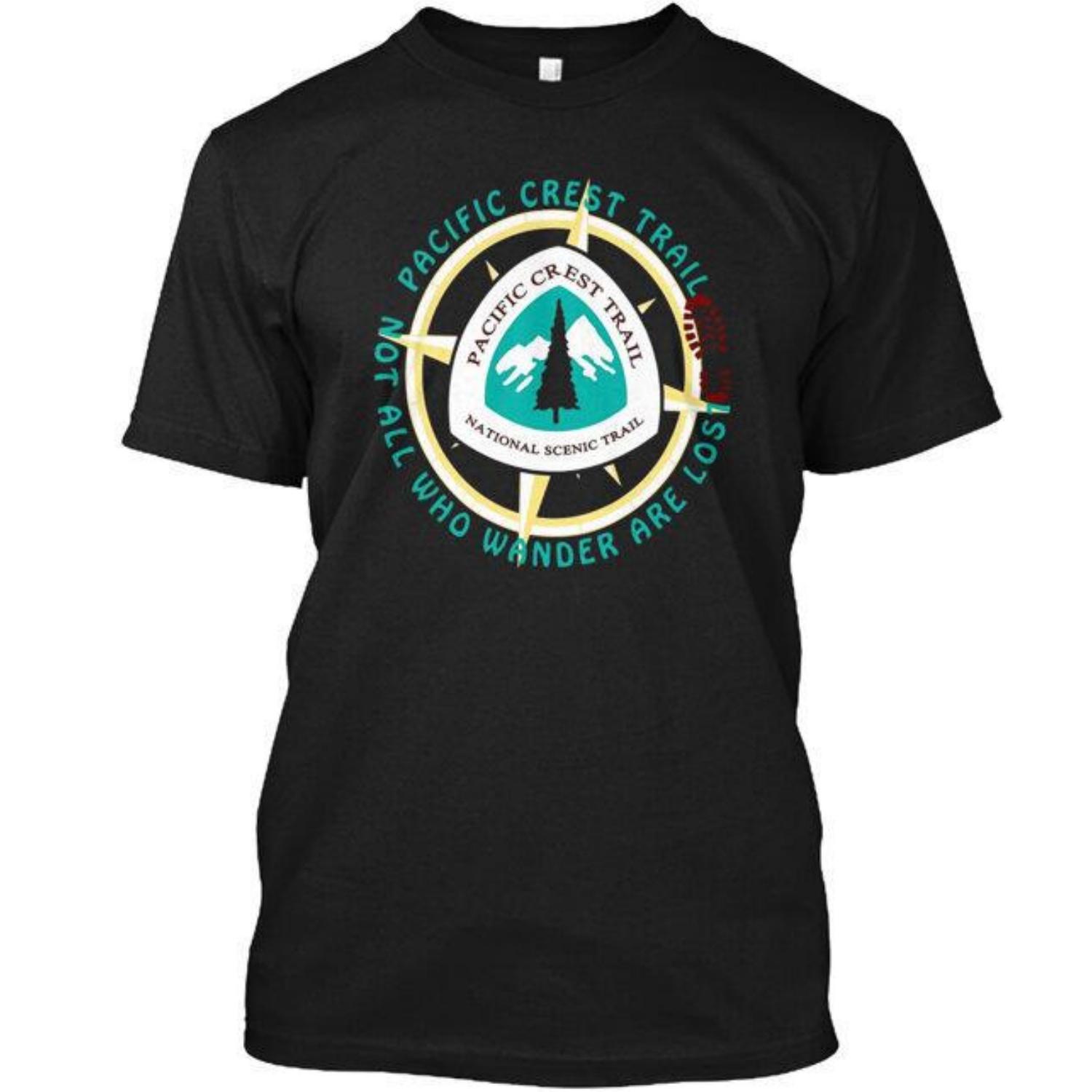 

Pacific Crest Trail Hiking By Ranger TShirt Made In the USA Size S To 5XL Unisex T-Shirt S чёрный