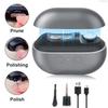 USB Rechargeable 2-Speed Electric Nail Clipper Trimmer & Polisher with LED Light & Clip Storage for Kids Seniors Adults