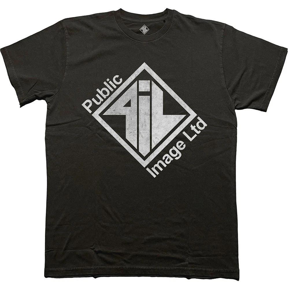 PiL - Public Image Ltd - Diamond Logo & Text - Black t-shirt L