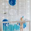 Transparent PVC Ocean Themed Party Decor 2m Party Favor Banners Bubble Hanging Banner  Kids Party