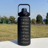 3Pcs Set Leakproof Gradient Color Sport Water Bottle Large Capacity Water Cup Gym Straw Cup  Office