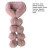 Faux Fur Scarf with Magnetic Closure Solid Color Soft Plush Design Scarf Wrap Windproof