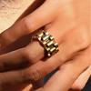 Simple Ring Stainless Steel Fashion Personality Ring Hip Hop Plain Ring Couple Ring