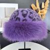 Women's Faux Mink Fur Winter Fisherman Hat - Ethnic Style, Windproof, Warm, Ear Protection, Versatile Plush Mongolian Design