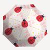 1 st Ladybug Blommig Mönster Paraply med Plast Handtag, Lämpligt för Alla Årstider ParaplyPT460