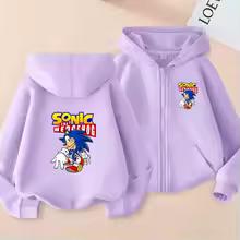 Kids Girls Boy 3-12 Yrs Zipper Style Cardigan Hot Sale Hoodie Sweatshirt Leisure Coat Sports Trend Top Anime Film Print Clothing