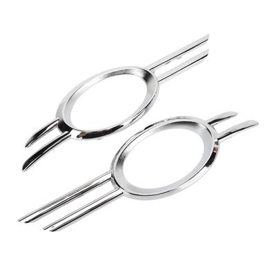 2PCS Fog Lamp Bumper Grille Cover Gloss Chrome 2118851174 Replacement for E320 E350 E550 E63 AMG