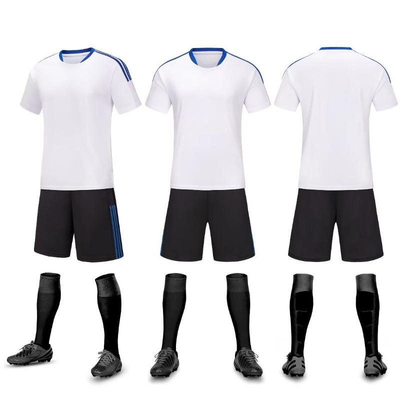 Children'S Football Jersey Set Short-Sleeved Student Class Uniform Sports Football Jersey Team Game Training Team Uniform Printing Number