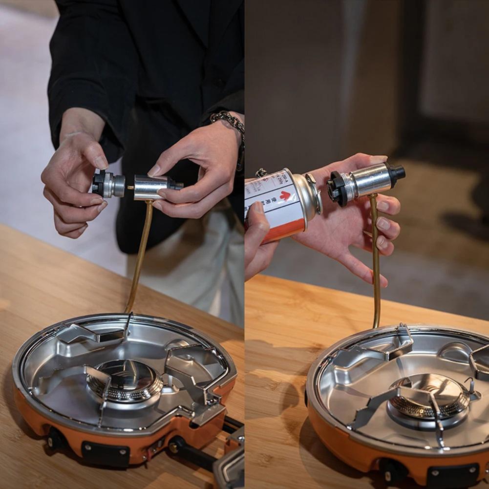 Outdoor Camping Propane Gas Cartridge Adapter, Propane Stove To Cassette, Gas Tank Connection Adapter For Reducing Overall Cost Of Fuel