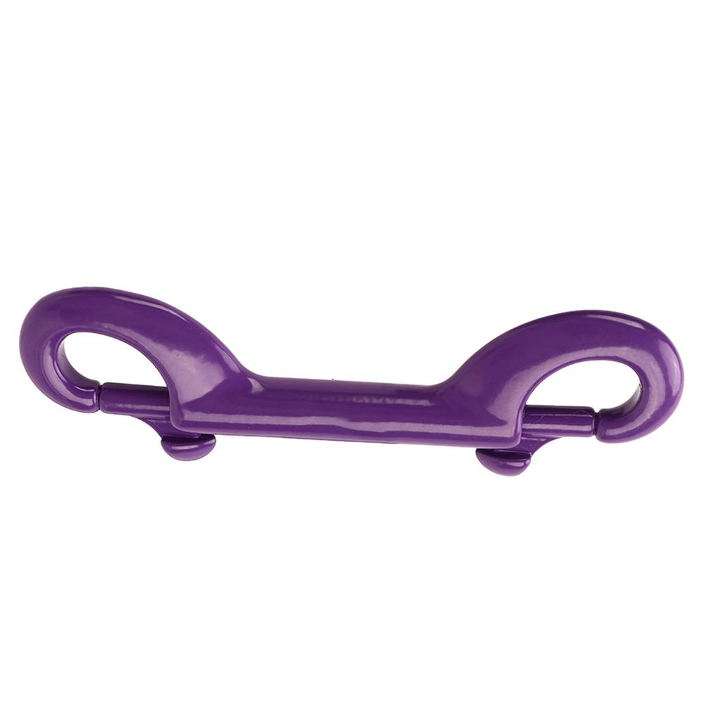 90mm 316 Stainless Steel Diving Double Headed Hook Quick Release Spring Hooks for Diving BCD Purple