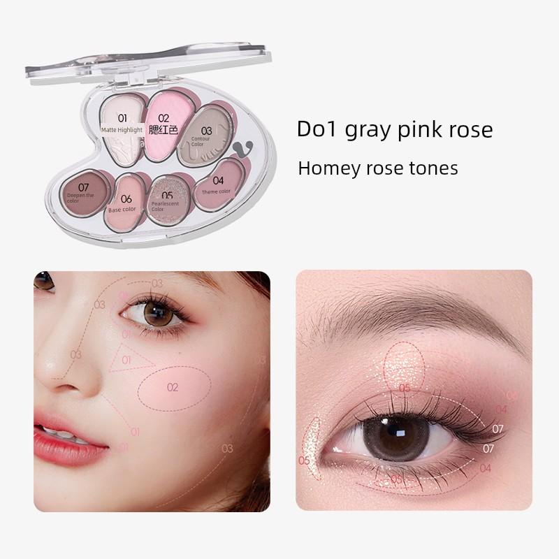 Veecci/Veecci Ribbon Fantasy Eleven-Color Eyeshadow Palette Long-Lasting Eyeshadow Blush Pearlescent Highlighting Comprehensive Palette
