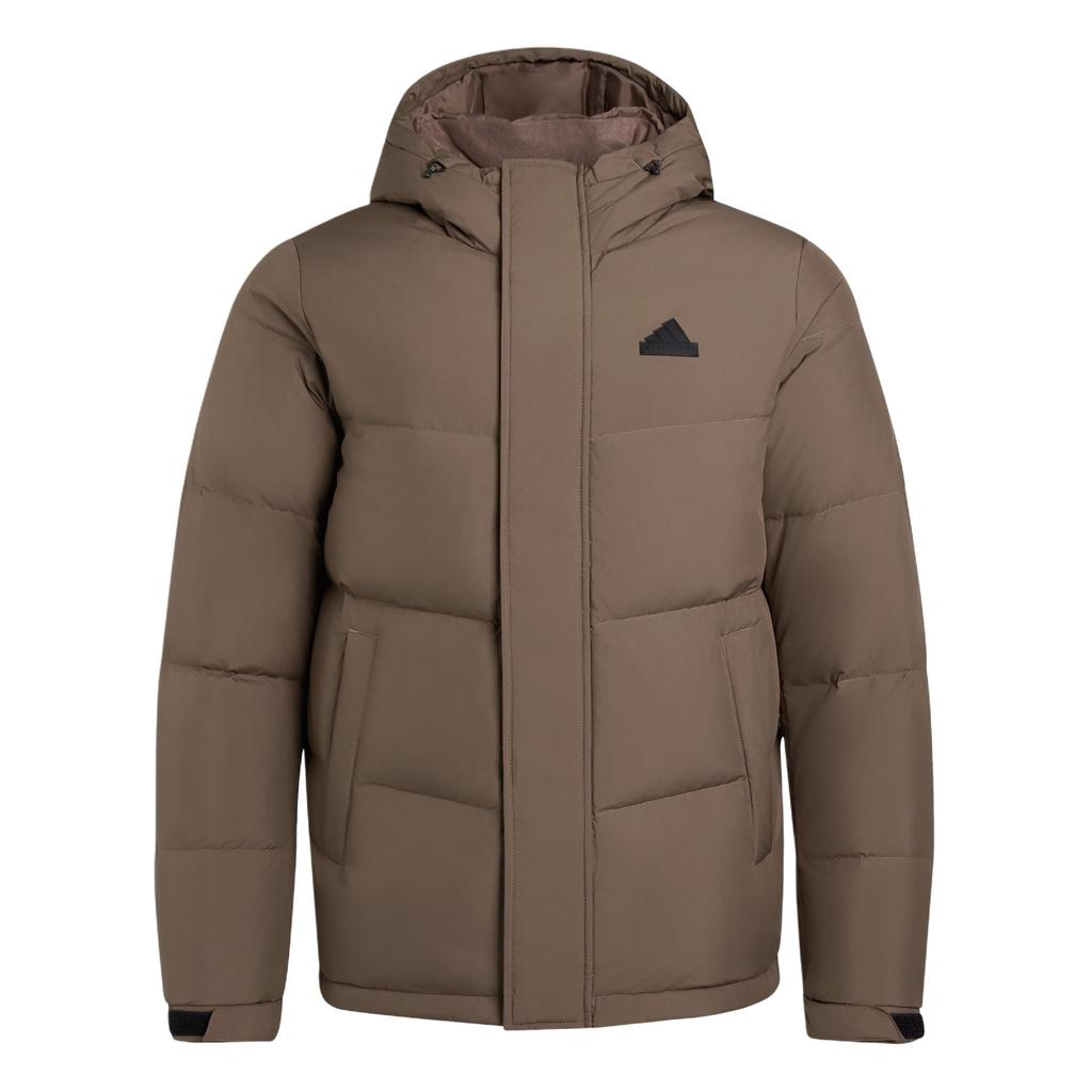 Adidas FW25 Water-Resistant Warm Sports Casual 600 Fill Power Duck Down Hooded Jacket Unisex Jacket KF6751