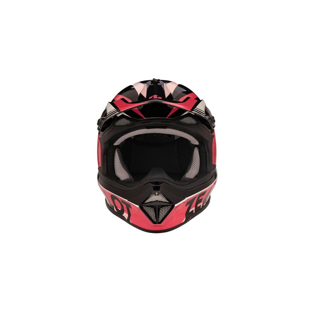 ZEALOT Mud Jumper II Size Off-Road Helmet, Graphic, Pink/Black, S, 55-56cm, MJ0020/S