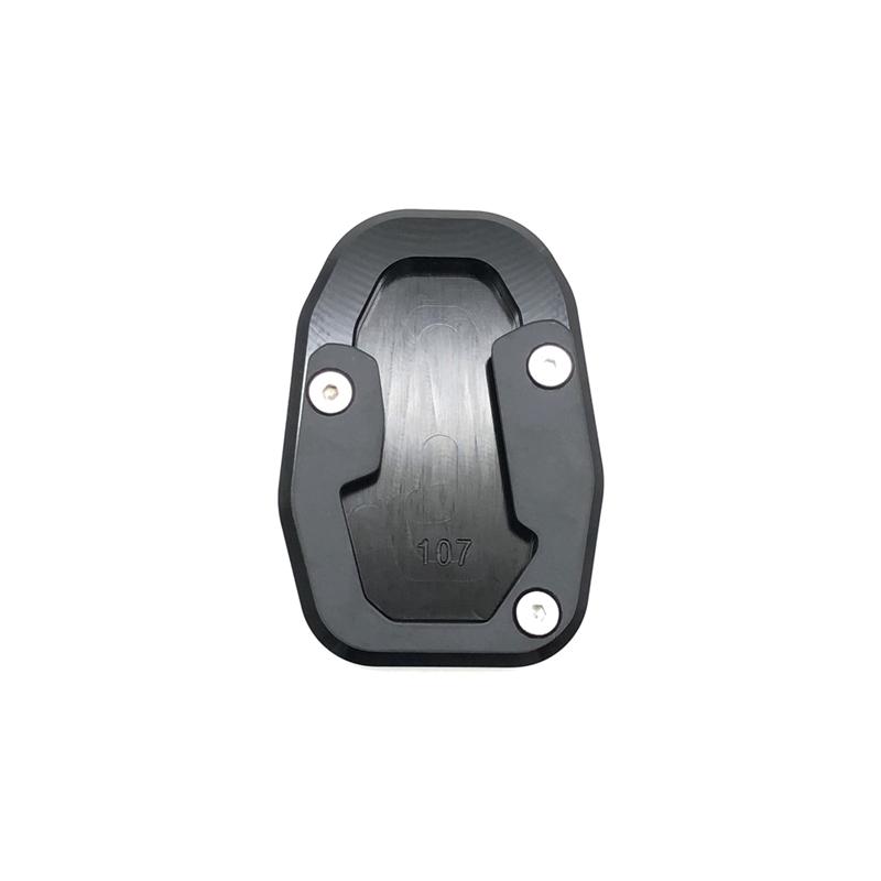 

Enlarger Kickstand Enlarge Plate Pad CNC Aluminum Accessories For DUCATI DESERT X Black чорний