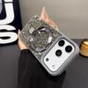 For IPhone 18 Pro Max 17 16 15 14 13Pro Luxury Sparkling Rhinestone Kickstand Glitter Magnetic Phone Case Shockproof Anti Scratch Protective Cover
