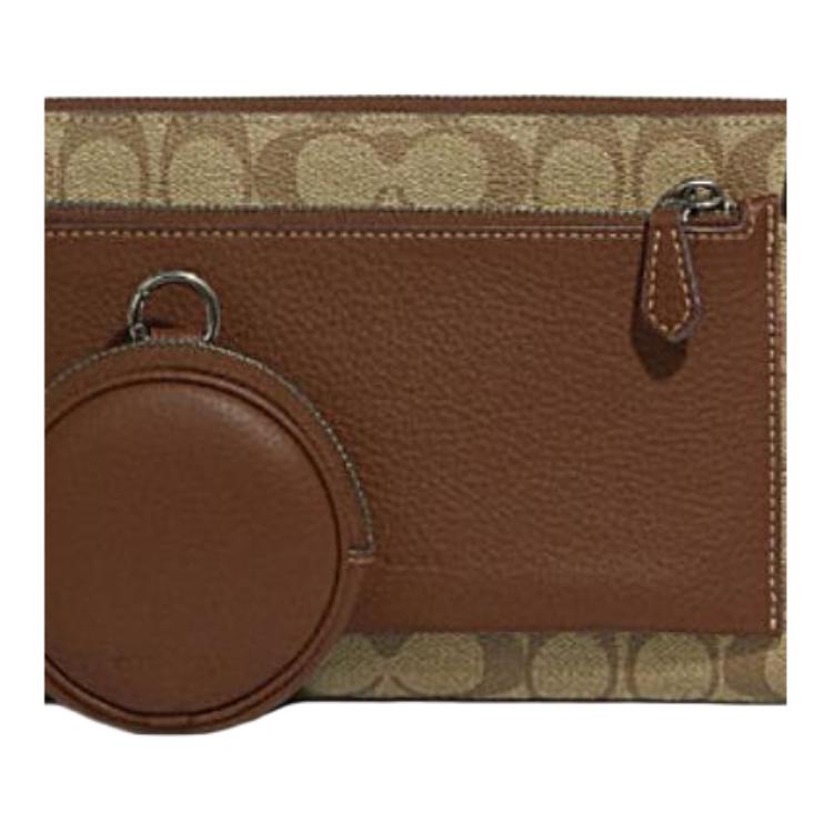 Coach Holden 25 Classic Monogram Zip Closure Pvc And Leather Shoulder Crossbody Bag Women Bags Brown CG997-QBVFY
