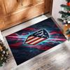 Atletico Madrid Printed Flannel Area Rug Non Slip Soft Polyester Floor Carpet Indoor Decor Mat for Bedroom Living Room Sofa Game Room Home Decoration