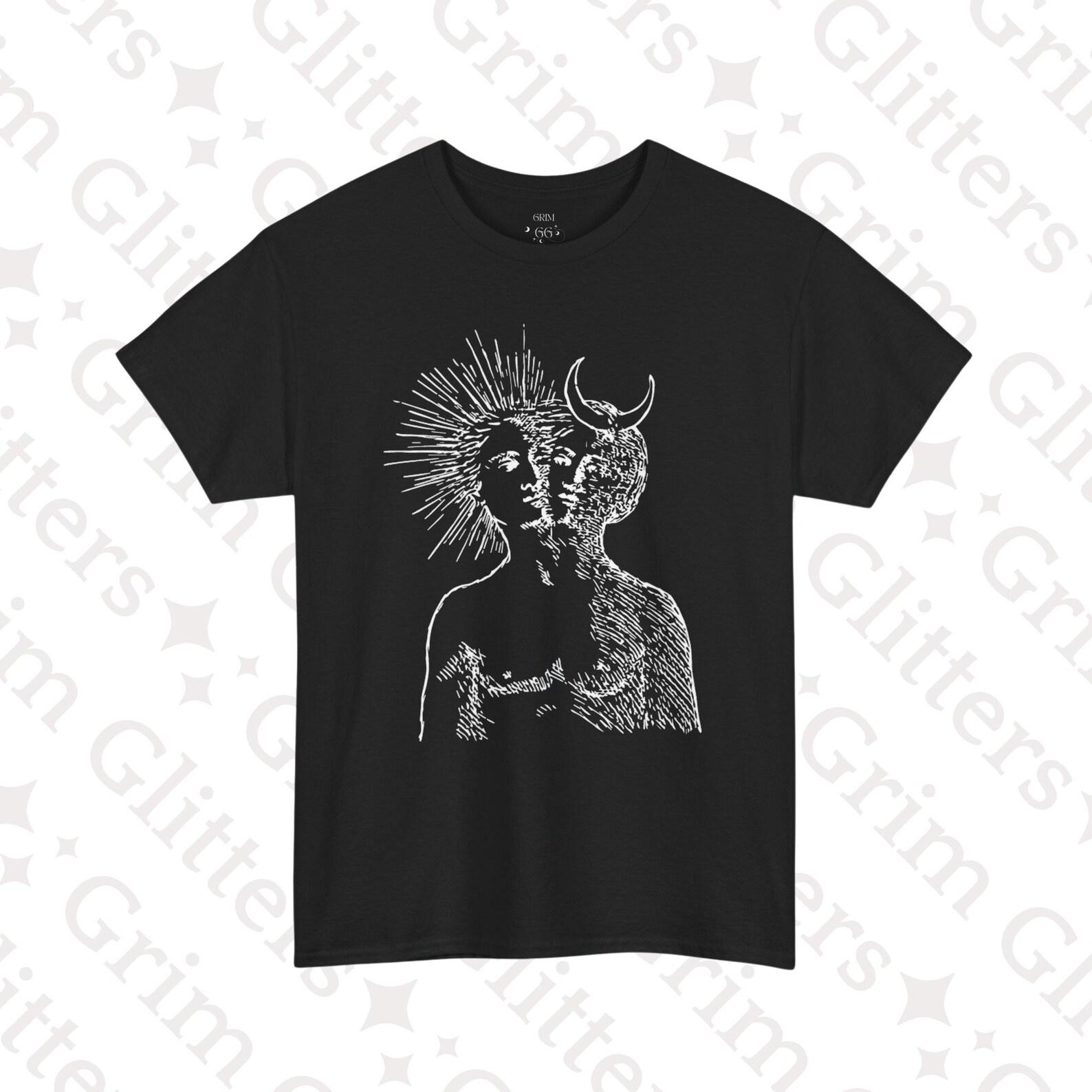 Sun & Moon Alchemy T-Shirt: Rebis Androgyne, Hermetic Conjunction Unisex Tee S