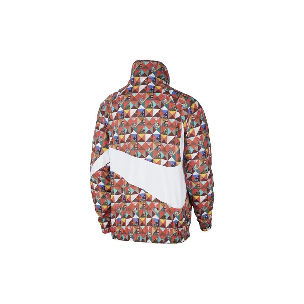 Nike Sportswear Printed Logo Half-Zip Stand Collar Jacket Men Jackets Floral CI7690-100