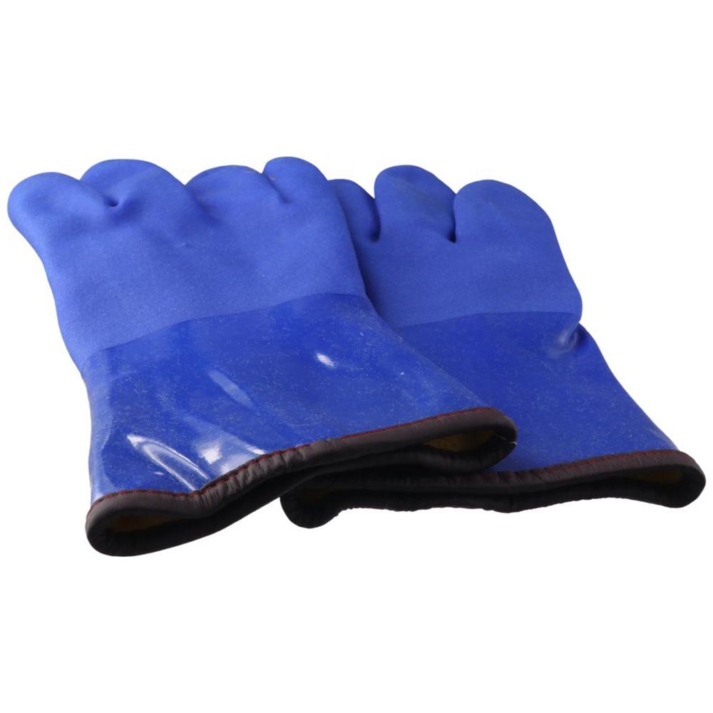 1Pair Thickening Welding Glove Blue Soldering Accessory Durable Works Gloves  Welding