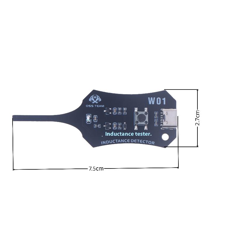 

1 шт. Материнская плата детектора Индукционная катушка Инструмент для быстрой проверки детектора Для ремонта ПК Электромагнитная проверка Тестер индуктивности OSS W01