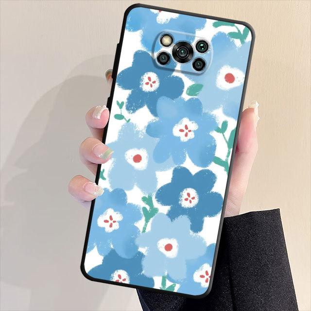 Silikonowe matowe etui do Samsung Galaxy S21 S22 S20 Note 20 Ultra 10 Plus 8 9 S23 S22 Ultra 5g Note20 S20 Piękne etui z kwiatem