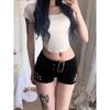 Retro Low Waist Butt-Lifting Denim Shorts for Women