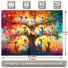 2D plane 1 piece of autumn reading tree party banner suitable for family room and seasonal party background