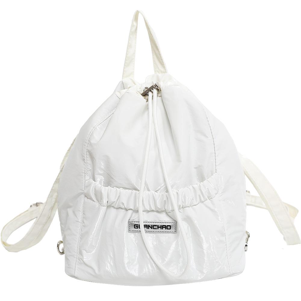 

2025 original spring and summer new white bag Korean small backpack multi-functional messenger bag one piece on sale белый