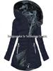 Mid-Length Slimming Hooded Jacket - Women's Thickened Cotton with Velvet Lining