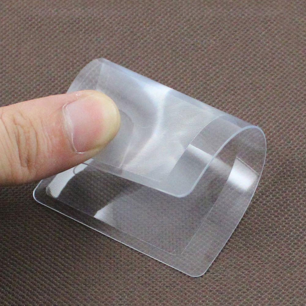5/10PCS Plastic Transparent Wallet Pocket 3 X Magnifier Magnifying glass Credit Card Size Magnification tool