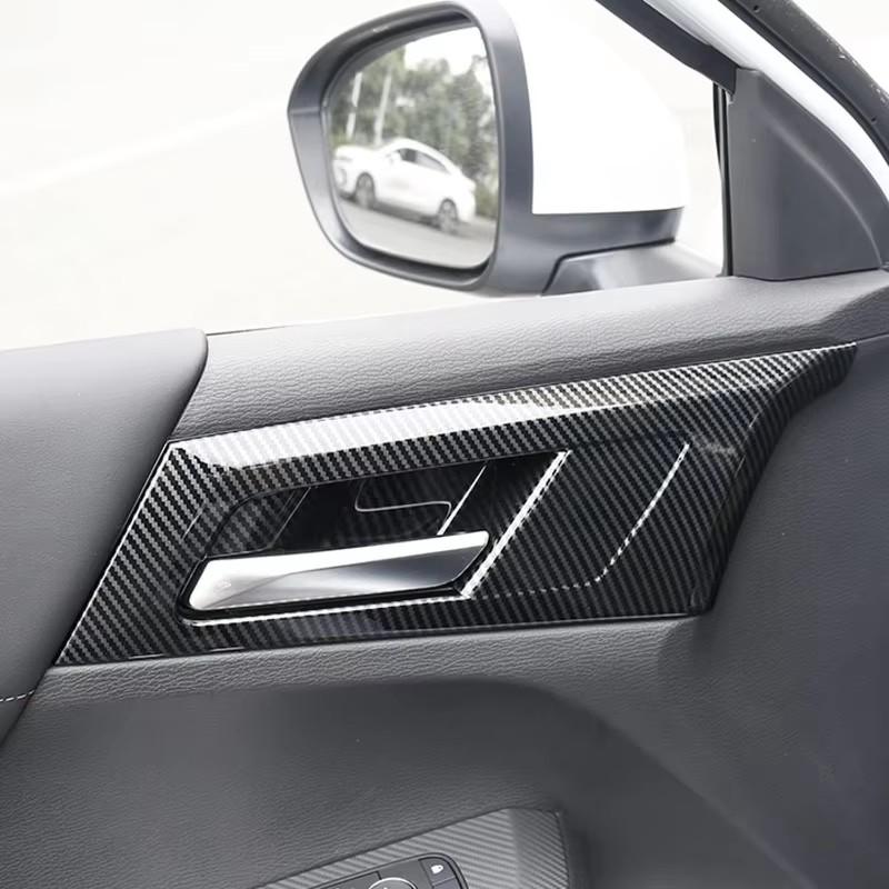 Für Mitsubishi Outlander 2022 2025 2024 ABS Carbon Fiber Center Console Dekoration Innere Türgriff Schüssel Abdeckung Trim Zubehör