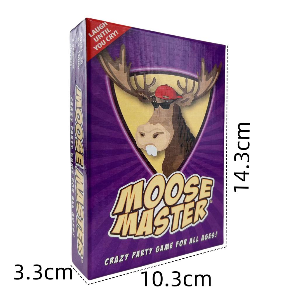 Gioco di Carte Moose Master Gioco di Carte Casual per Feste Gioco di Carte da Tavolo per Feste Folli per Tutte le Età