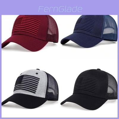 American Flag Embroidered Baseball Cap With Adjustable Fit For Summer Casual Wear