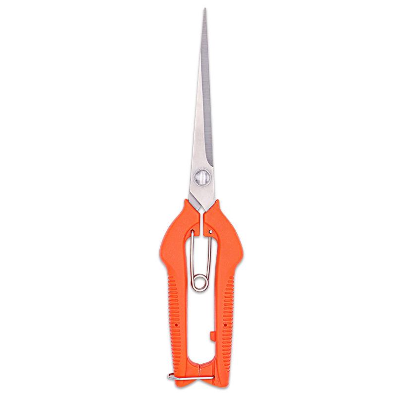245mm Black Goji Berry Pruning Shears - Extended Fruit Picking Garden Scissors