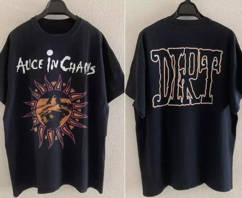 Alice In Chains DIRT Albums Basic Black Short Sleeve T-shirt