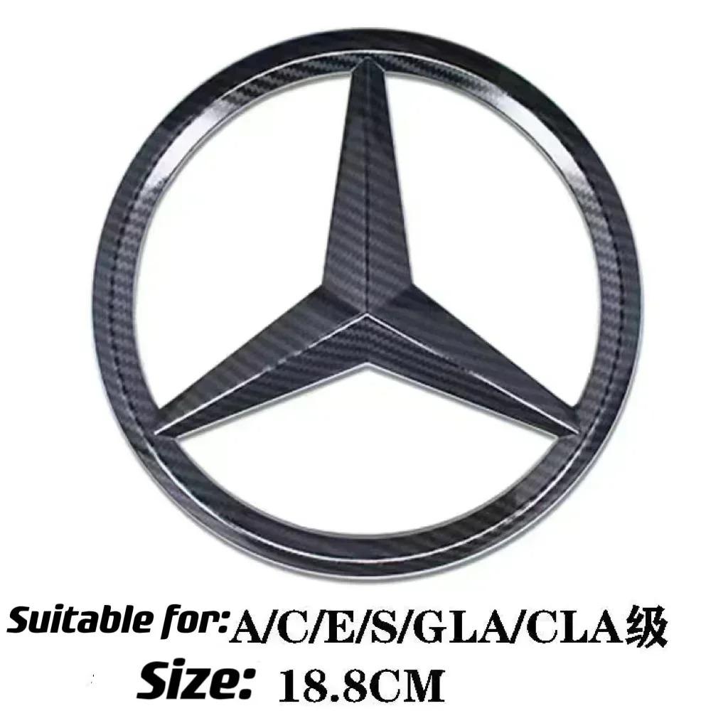 VRF2 ABS Car Front Grille Emblem Decal Cover Accessories for Mercedes Benz W204 W205 W210 W211 W212 W213 C E Class GLA GLK ML GLC GLE