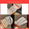 Bracelet Ouvert Multicouche Perles Avec Ornements Strass Pour Femmes Élégantes