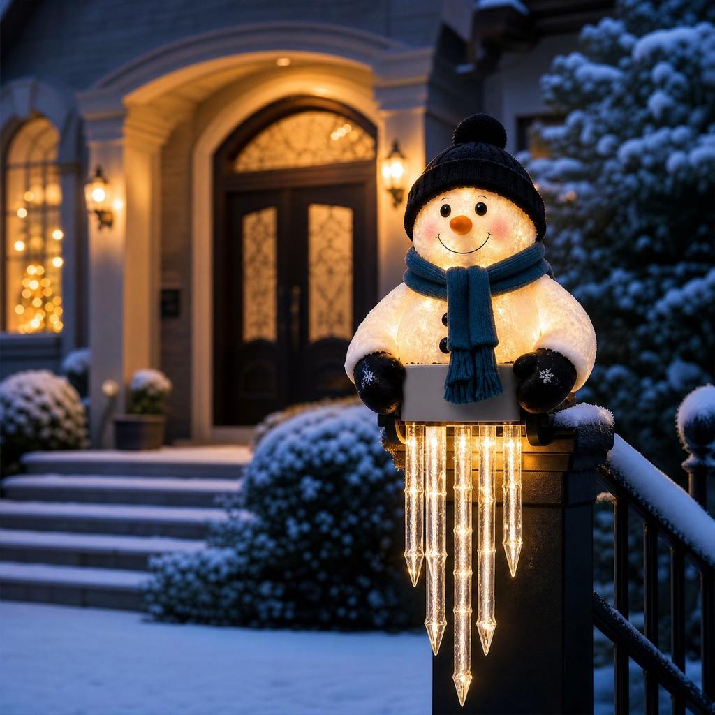 Snowman Ice Decorative Light for Home Winter Holiday Decor