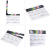 10  * 12    24.5 * 30cm Acrylic Dry Erase Clapboard Clap stick Clapper Board Slate for Film Movie Cut Action Scene