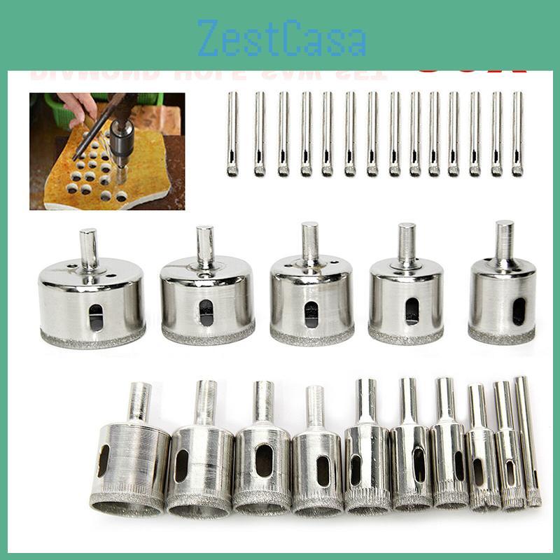 Versatile 30pcs Diamond Hole Saw Drill Bit Set For Ceramic And Marble Projects