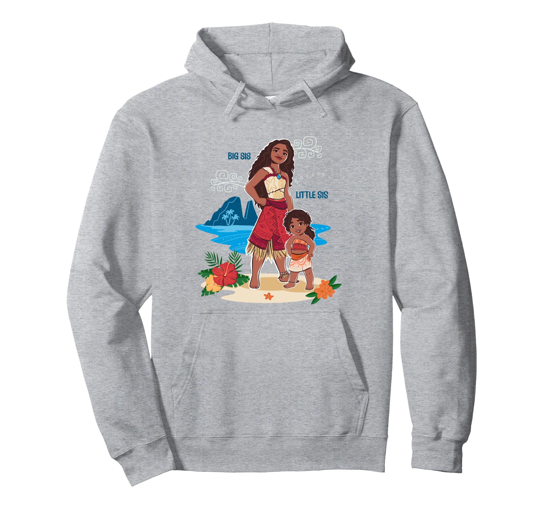 

Disney Moana 2 Big Sis Little Sis Oceania Tropical Duo Hoodie
