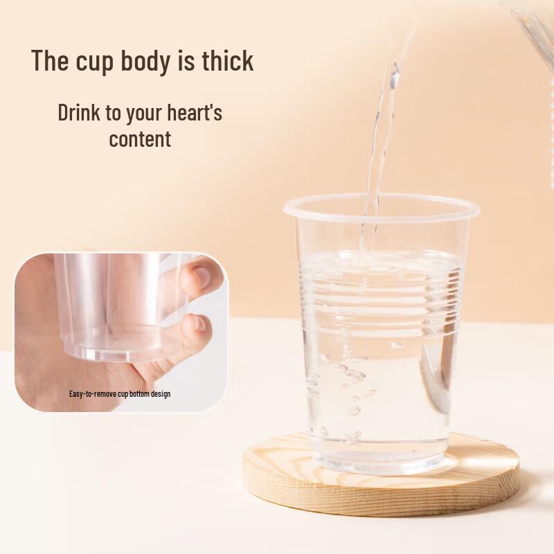 

Disposable Transparent Plastic Cups 228mL (100 Count)