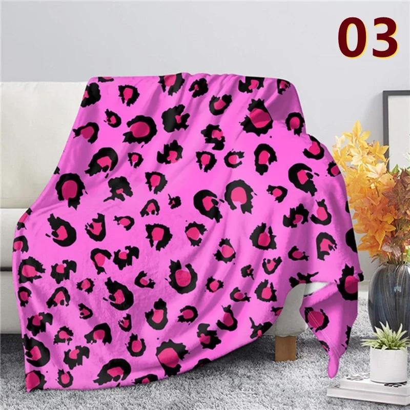 5 Styles Vintage Leopard Blanket Soft Flannel Throw Blanket For Bed Couch Travel Nap Blanket For Adult Kid Home Decorations