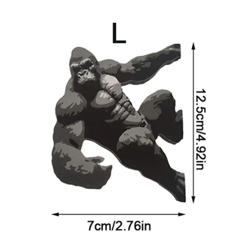 Magnetic King Kong Fridge Magnet Chimpanzee Monkey Acrylic Magnetic Decor Storage Hook Key Hook Collection Gift Home Decoration