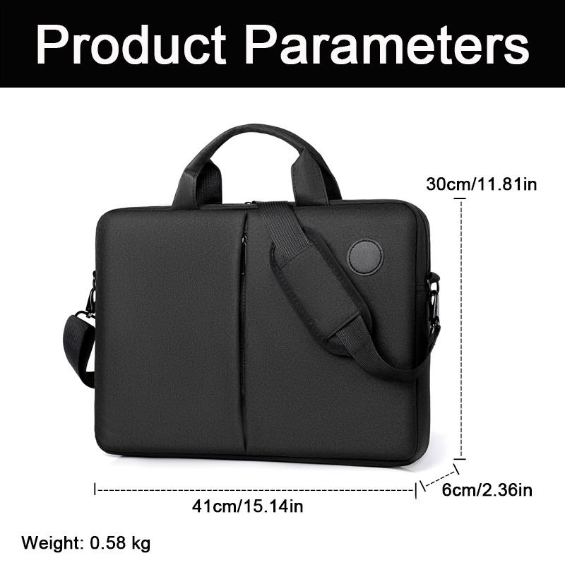 15.6-inch Unisex Stylish And Simple Business Briefcase, Durable Oxford Cloth Material Lightweight Commuting Computer Bag