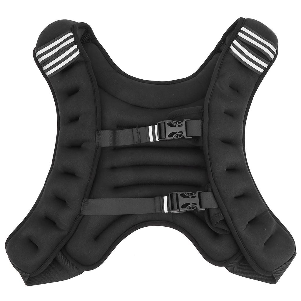 Weighted Vest, Buckle Body Weight Training Vest with Reflective Strips, Training Equipment for Fitness and Weight Loss