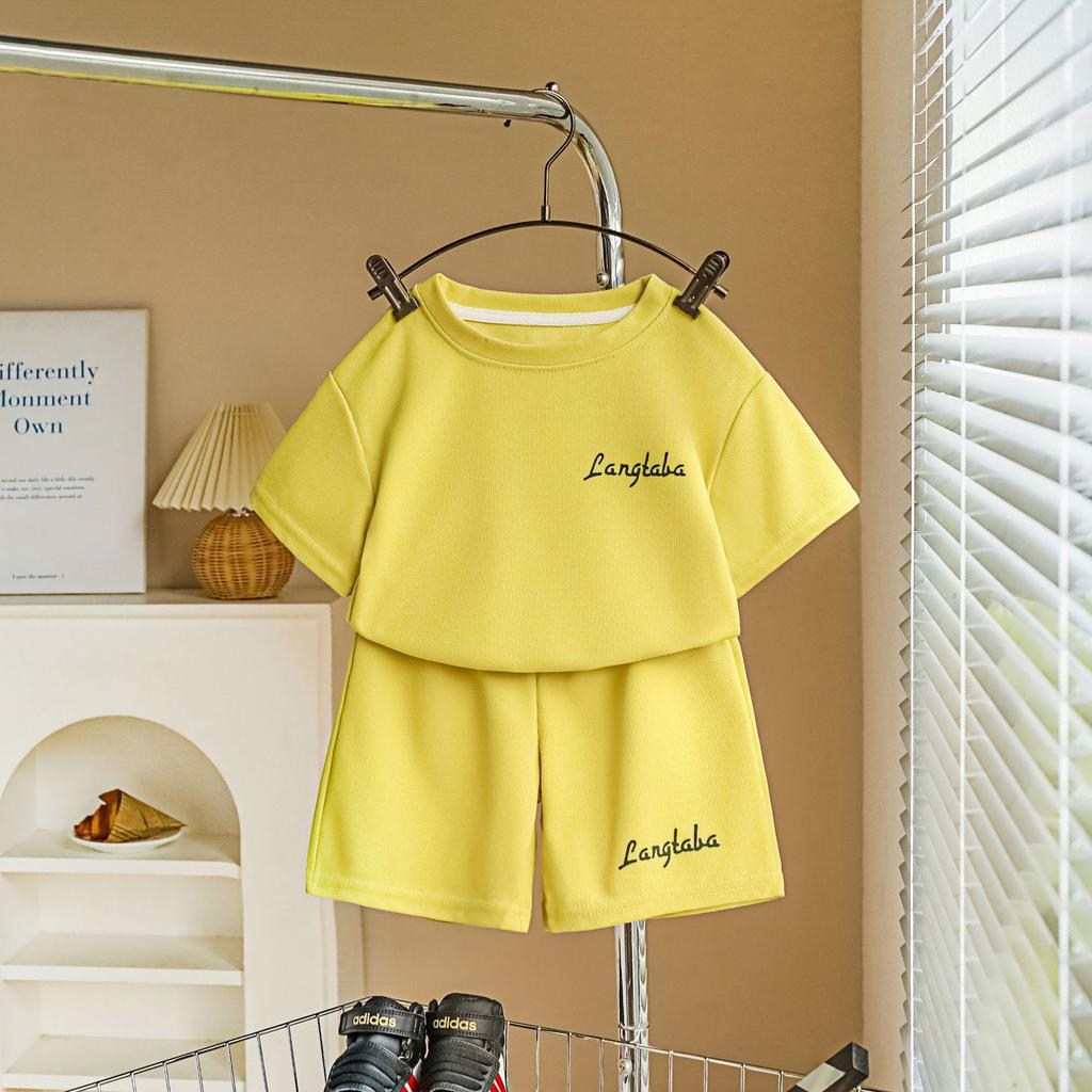 Children's Summer Set Short Sleeved Two-piece Sportswear Boys' Casual Loose Korean Two-piece Set