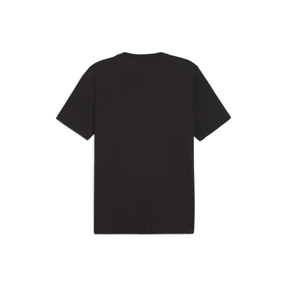 Puma Retro American Letter Print Sport Casual Crew Neck Pullover Short Sleeve T-Shirt Men Tops Black 684760-01